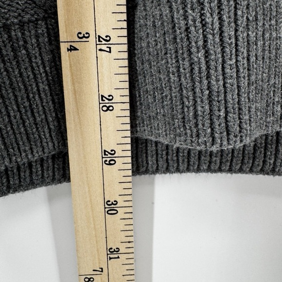 Chaps Men's Quarter Zip Pullover Sweater Argyle Knit  XL Gray Preppy Academia - Picture 10 of 10